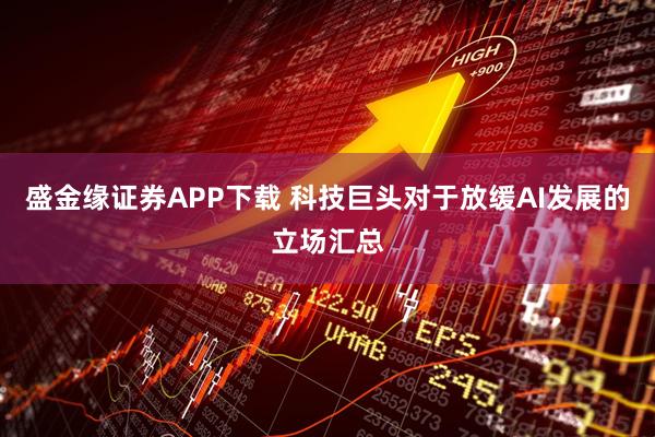 盛金缘证券APP下载 科技巨头对于放缓AI发展的立场汇总